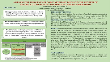 ASSESSING THE FREQUENCY OF CORONARY HEART DISEASE IN THE CONTEXT OF METABOLIC DYSFUNCTION AND PREDICTING DISEASE PROGRESSION
